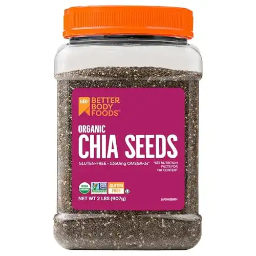 BetterBody Foods Organic Chia Seeds 2 lbs