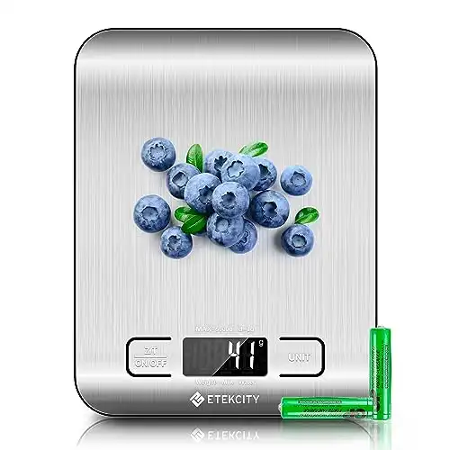 Etekcity Food Kitchen Scale, Digital Grams and Ounces for Weight Loss
