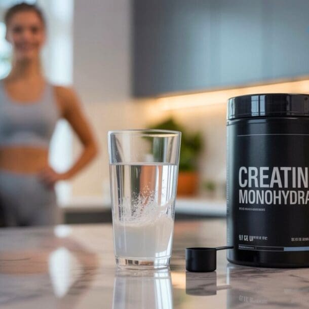 Creatine monohydrate supplement for muscle preservation on Wegovy.