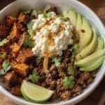Hot Honey Cottage Cheese Beef Bowl | High Protein GLP-1 Dinner