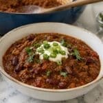 Lean Beef & Lentil Chili | High Protein High Fiber Comfort Food