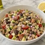 Mediterranean Chickpea and Tuna Salad | Easy No Cook Lunch Recipe