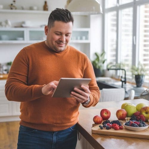 How to get started with Wegovy_Semaglutide Man learning how to use Wegovy to lose weight and get healthy